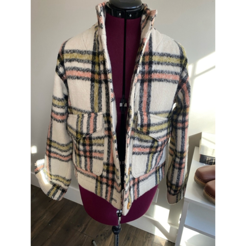 Bagatelle Plaid Coat XS
